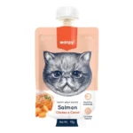 Creamy Sachê Salmão, Frango e Cenoura para Gatos 90g – Wanpy