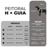 Conjunto Peitoral H + Guia Florest – TOH - Imagem 2