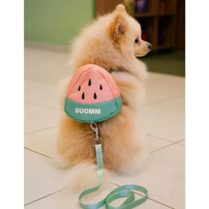 Peitoral com Mochila Melancia – Praia Pet