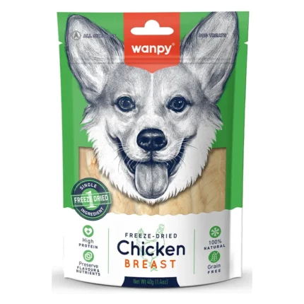 Petisco Freeze-Dried Peito de Frango 40g – Wanpy