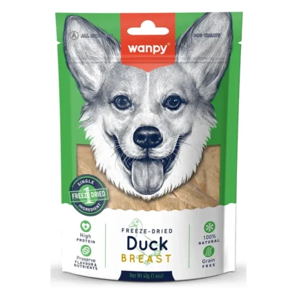 Petisco Freeze-Dried Peito de Pato 40g – Wanpy