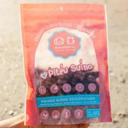 Pulmão Suíno (Pitéu) 60g – Alecrim Pet