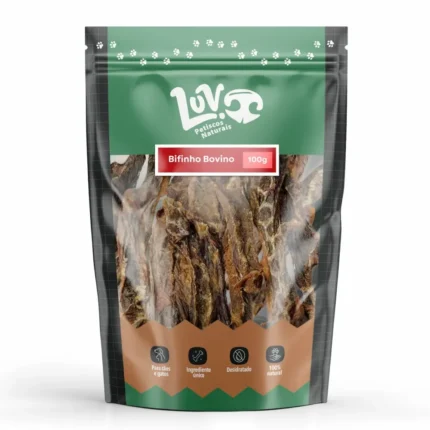 Bifinho de Boi em Tiras Stick 100g – Luv
